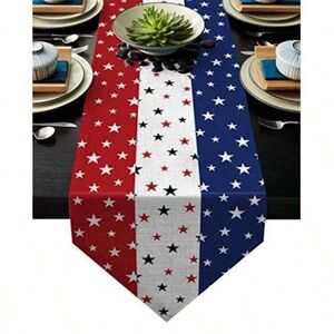 Patriotic Star Table Runner